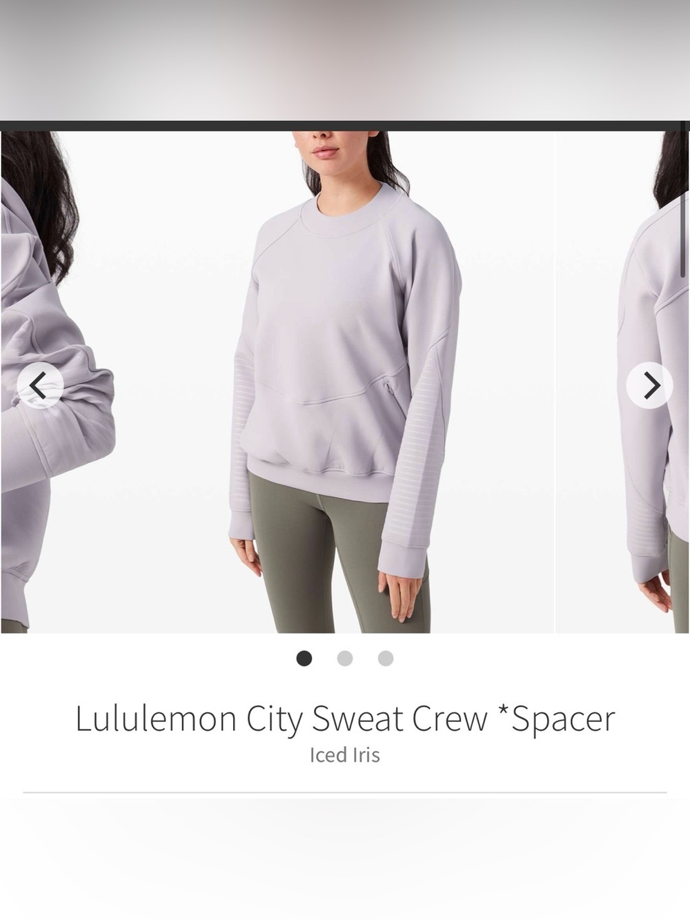 Lululemon City Sweat Crew *Spacer